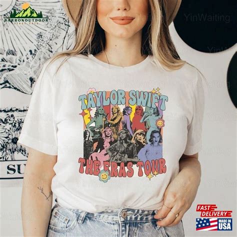 Taylor Swift Eras Tour T Shirt Vintage The 2023 Unisex T-Shirt Classic - BarronOutdoor