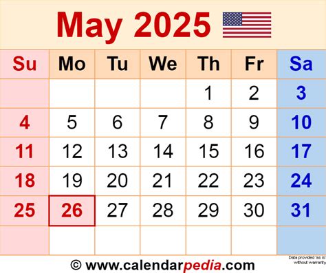 2025 May Calendar Excel Template Download - Irita Leonore