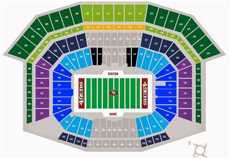 49ers Levi's Stadium Seating Chart - Levi's Stadium 49ers Premium Seats