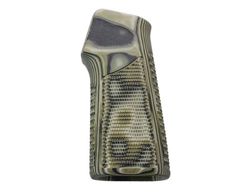 AR-15 / M16: 15° Vertical Piranha G10 Grip - G-Mascus Green - 15 ...