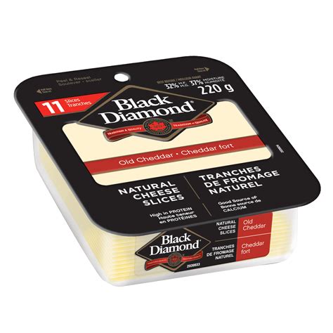 Black Diamond Old White Cheddar Cheese Slices - 260g