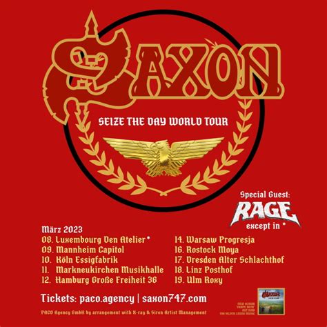 SAXON Announces March 2023 European Tour - BLABBERMOUTH.NET