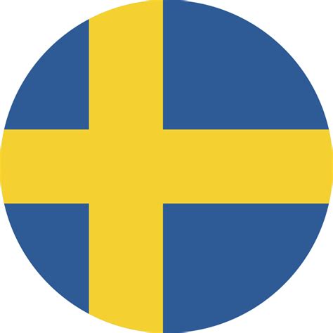 Sweden Flag Circle PNGs for Free Download