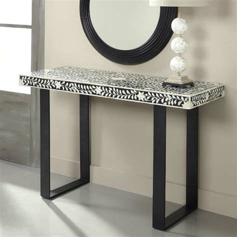 Black and White Contemporary Console Tables