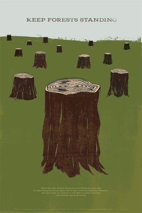 Deforestation Awareness poster on Behance