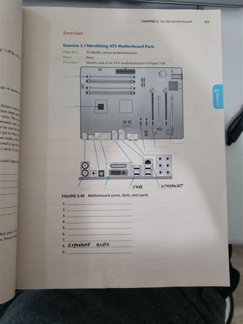 Solved CHAPTER 3: On the Motherboard 111 Exercises 1 PC le | Chegg.com