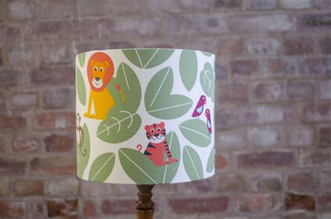 Jungle Lampshade, Jungle nursery theme, Safari nursery, Jungle animals ...