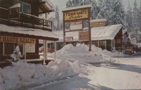 Twain Harte Center California Postcard