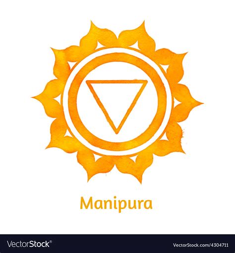 Manipura chakra Royalty Free Vector Image - VectorStock