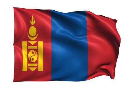 Mongolia Waving flag Realistic Transparent Background 15309659 PNG