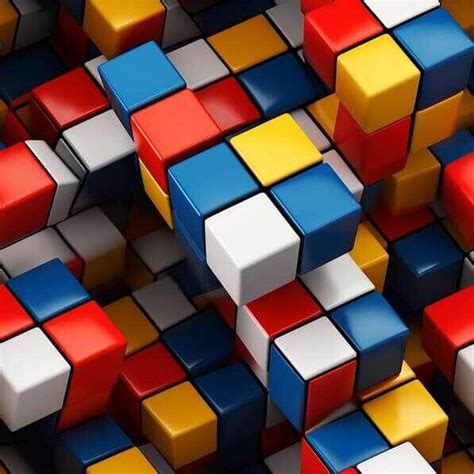 Download Colorful Rubik's Cubes Pile Patterns Online - Creative Fabrica