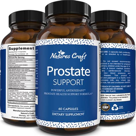 Natures Craft Prostate Support Supplement Formula for Gland Health ...