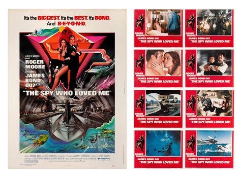 The Spy Who Loved Me (1977), poster and set of 8 lobby cards, US ...