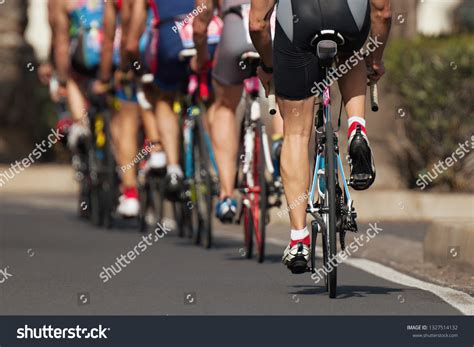 Cycling Competition Cyclist Athletes Riding Race Stock Photo 1327514132 ...