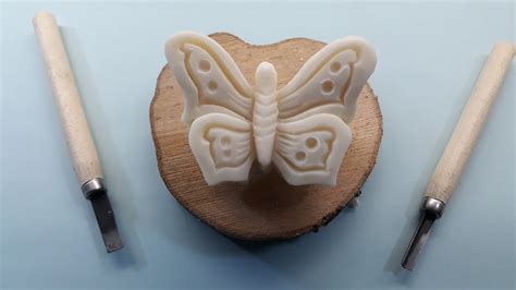 Soap carving tutorial / How to carve a butterfly... - YouTube