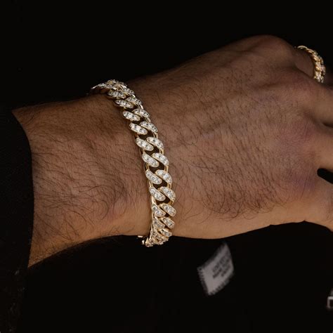 Diamond Cuban Link Bracelet (10mm) | The Gold Gods