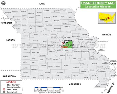 Osage County Map