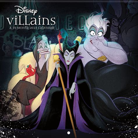 2023 Disney Villains Wall Calendar | Disney villains, Disney villains ...