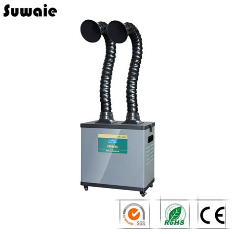 Industry Welding Air Filter Extractor Smoke Eextractor with Double Straw Tube - China Smoke ...