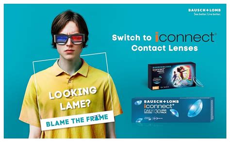 Buy Bausch & Lomb Iconnect Value Pack Monthly Disposable Contact Lens (-4.00, Clear, 6 Lenses ...