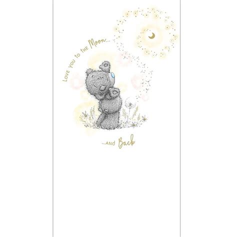 Love You to The Moon Me to You Bear Card (ASS01301) : Me to You Bears Online Store.