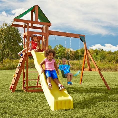 Swing-N-Slide Scrambler Wood Complete Playset | The Home Depot Canada