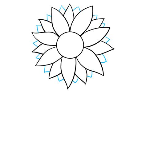 How to Draw a Sunflower - Really Easy Drawing Tutorial