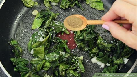 3 Ways to Cook Baby Spinach - wikiHow