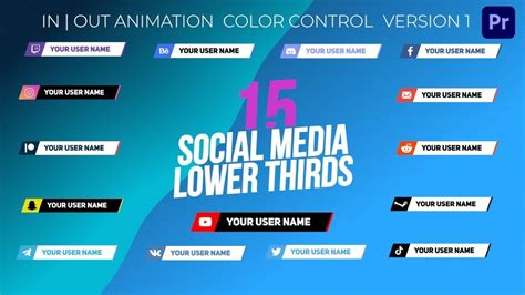 Free Lower Thirds Templates For Social Media | Adobe Premiere Pro - YouTube