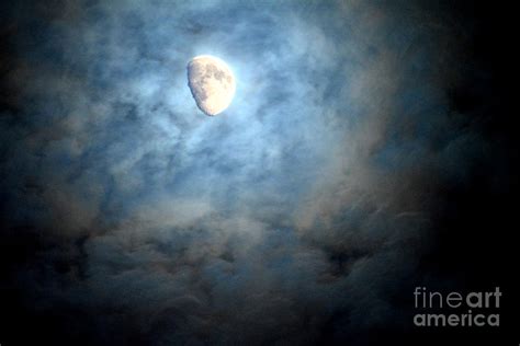 Crescent Moon lighting up the clouds Photograph by Reva Steenbergen ...