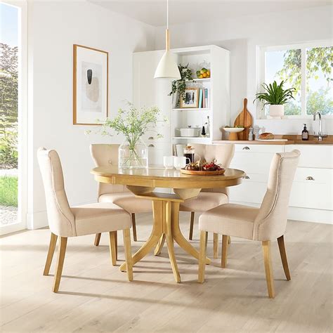 Round Extendable Dining Room Table Sets : Extendable Extending Furniturechoice Pedestal Hudson ...