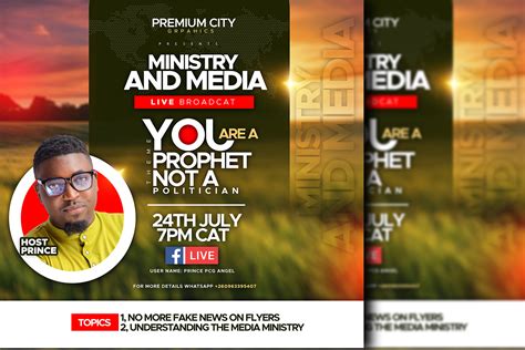 Media and Ministry Church Flyer Template Graphic by ...