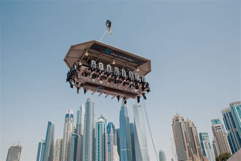 Dinner in the Sky Dubai - Dining in the Sky Experience in the UAE