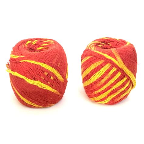 Buy Red Yellow Sacred Thread Moli Mauli Roli India Holy Red Thread Hindu Rituals Puja Prayer ...