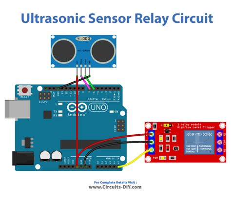 Ultrasonic Sensor with Relay - Arduino Tutorial