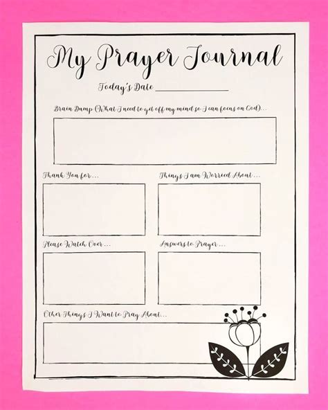 FREE Prayer Calendar and Printable Prayer Journal PDF Pack! - Leap of ...