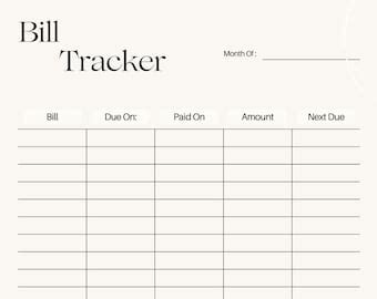 2023 Printable Expense Tracker Simple and Easy to Use - Etsy