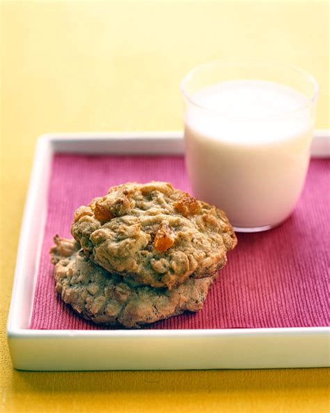 Use chopped dried apricots for a delightfully tart twist on traditional oatmeal-raisin cookies ...