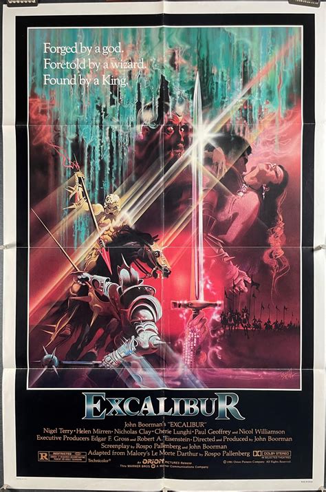 EXCALIBUR, Original Fantasy Vintage Movie Poster for Sale - Original Vintage Movie Posters