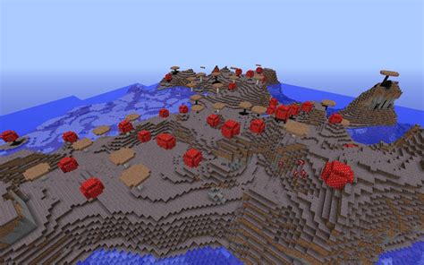 Epic Mushroom Seed! Island and Mushroom biome Seed close to spawn ...