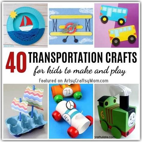 40 fun and easy transportation crafts for kids – Artofit