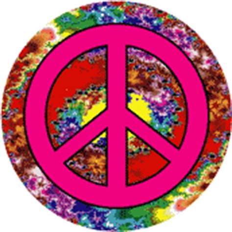 PEACE SIGN: Psychedelic 60s 70s 1--BUTTON