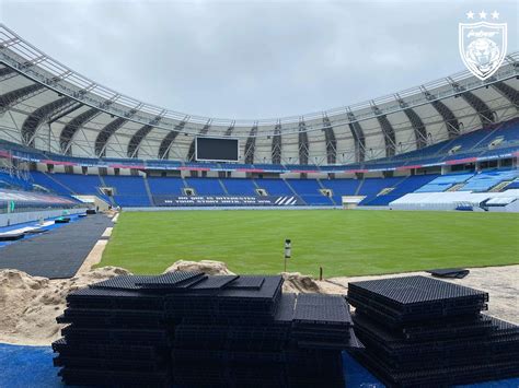 The pitch at the Johor Darul Ta’zim FC owned Sultan Ibrahim Stadium will be completely ready on ...