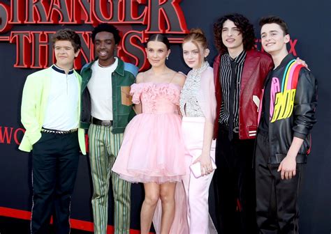 MILLIE BOBBY BROWN, SADIE SINK, Gaten Matarazzo, Caleb McLaughlin, Finn Wolfhard and Noah ...