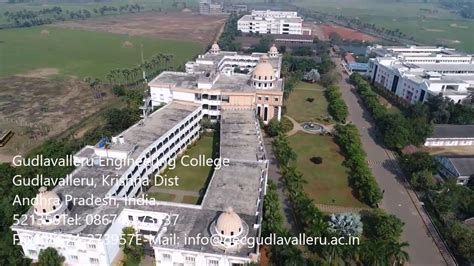 GEC Gudlavalleru Engineering College Drone View - YouTube