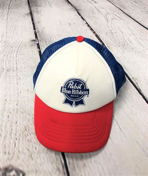 Vintage PBR PBR Beer Snapback Pabst Blue Ribbon Trucker Hat | Etsy