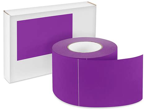 Blank Inventory Rectangle Labels - Purple, 4 x 6" S-2768PUR - Uline