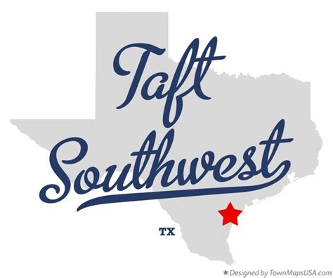 Map of Taft Southwest, TX, Texas