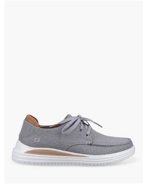 Skechers Proven Forenzo Canvas Shoes in White for Men | Lyst UK