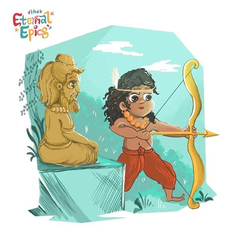 The Eternal Epics’s Instagram profile post: “The story of Eklavya and Dronacharya is quite a ...